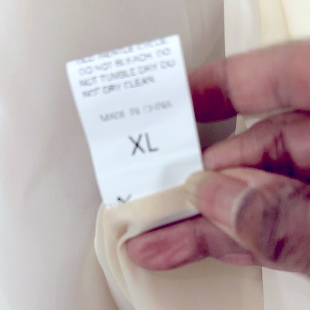 Cream Faux Fur Teddy Jacket with Luxurious Texture Size XL - Picture 7 of 9